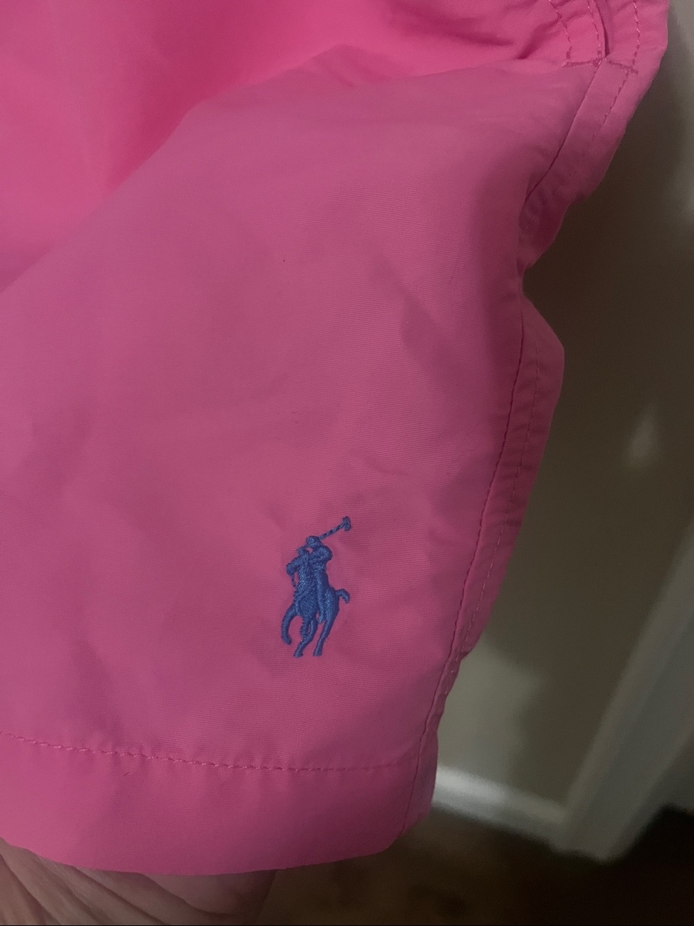 Ralph Lauren Pink Drawstring men's swim trunks - Picture 2 of 4